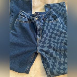 Hollister Checkered Straight Leg Jeans